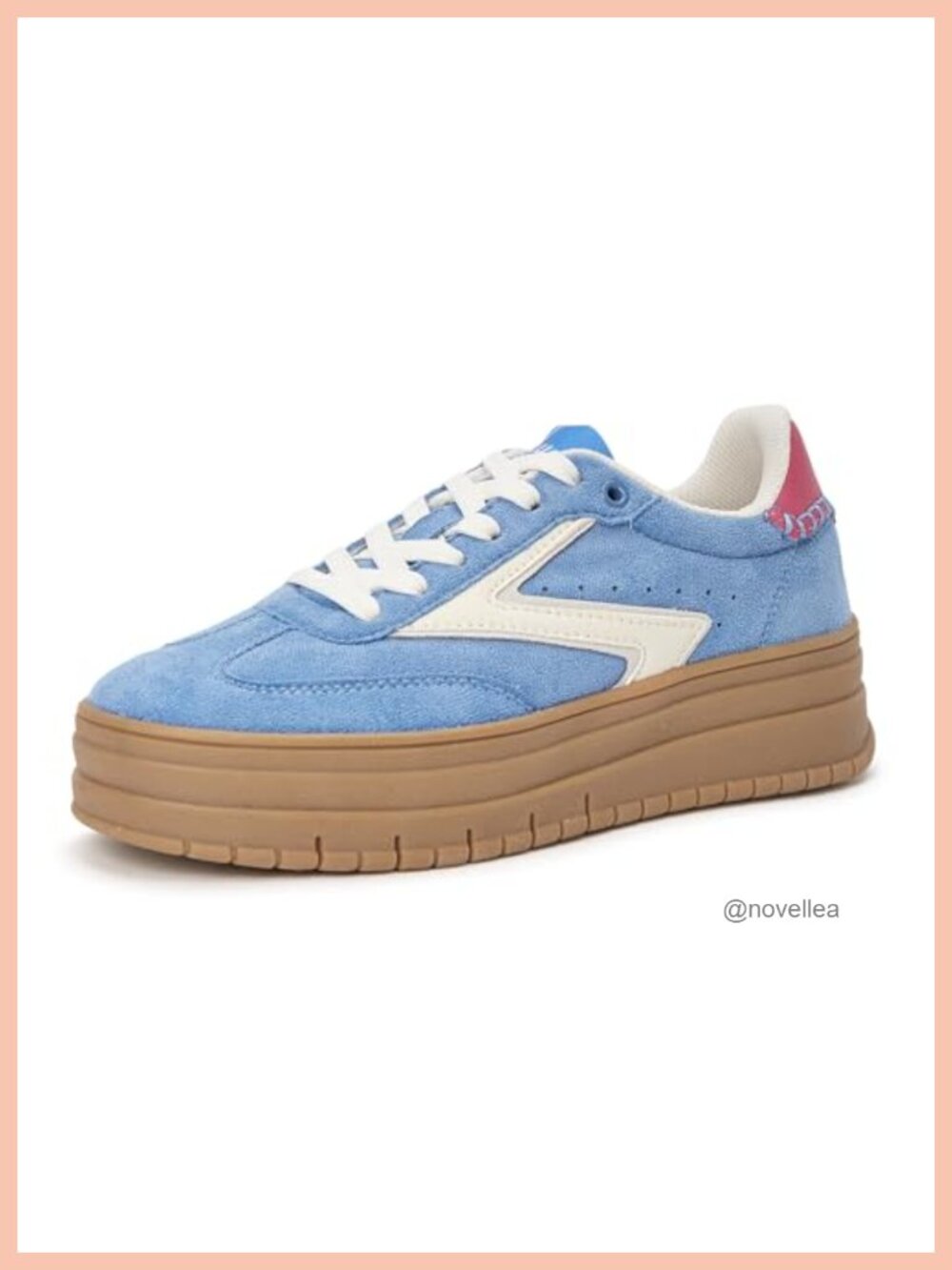 Platform Sneakers Gum Thick Sole Lace-Up Casual Shoes